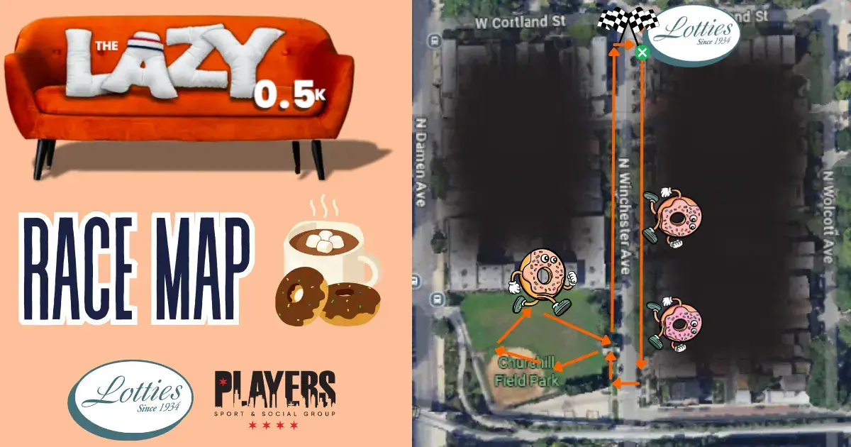 The Lazy Run 0.5k Race Map