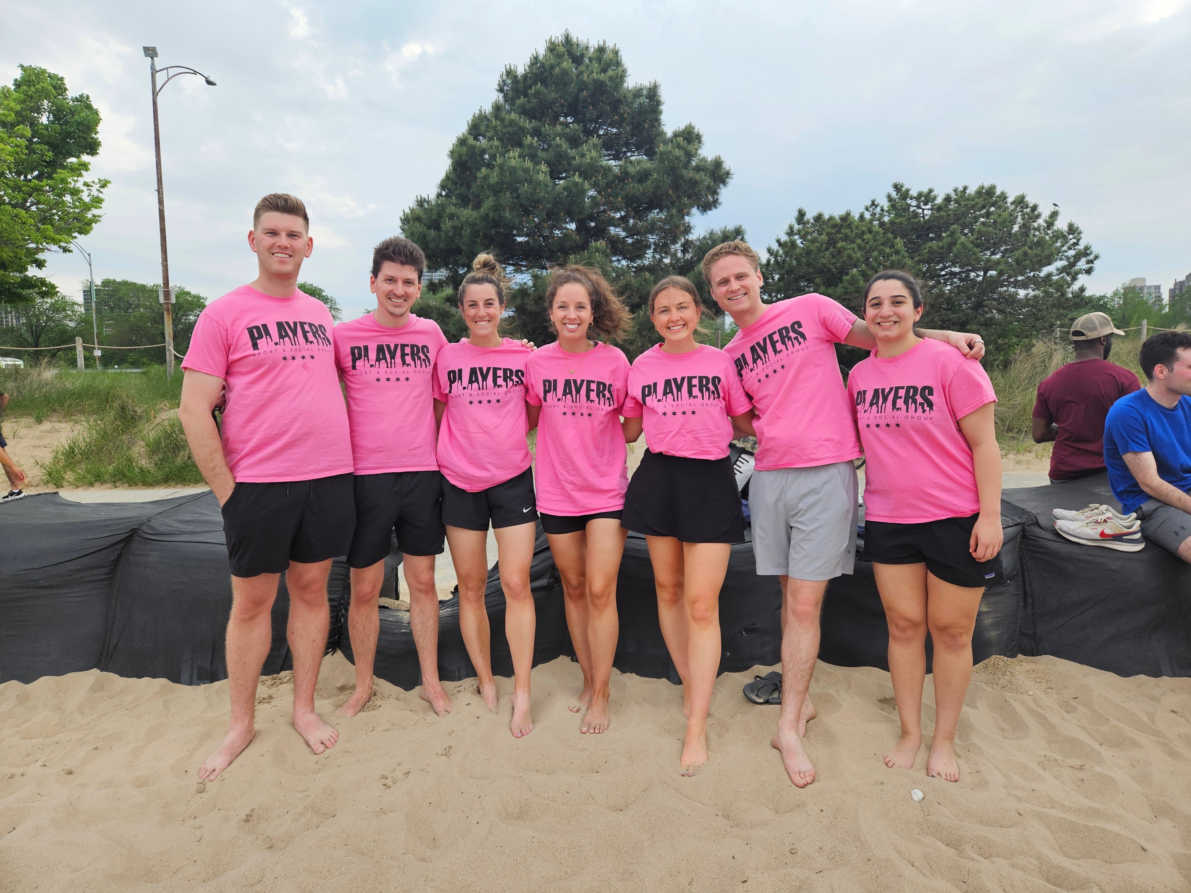 Players Sport captain and team at North Ave Volleyball