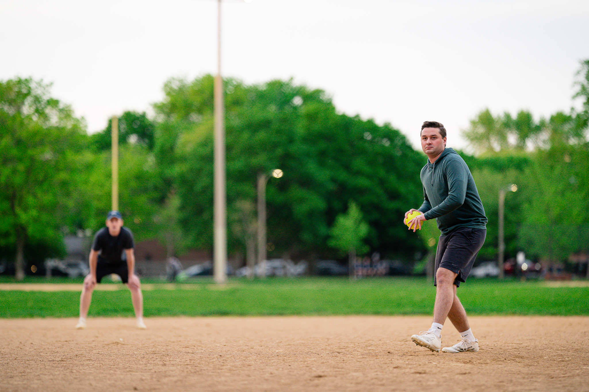Slow pitch softball at Hamlin Park, Chicago